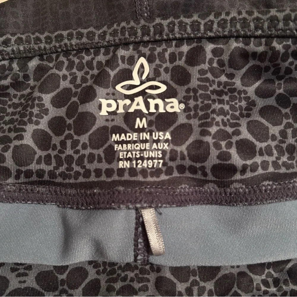 PrAna Women’s Med Black Limbo Printed Roxanne 7/8 Active Legging Geometric - Picture 5 of 10